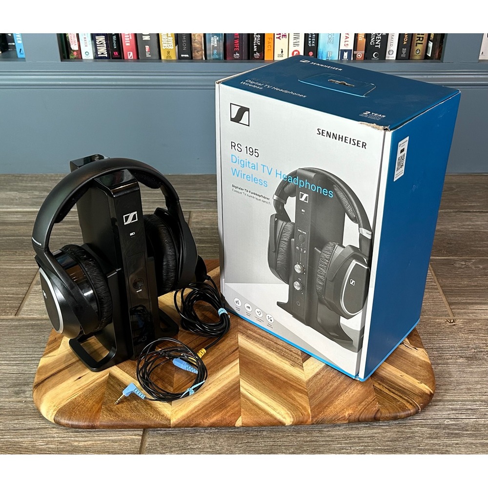 Sennheiser RS 165 / HDR 165 Wireless TV Headphones w/ TR 165 Transmitter Tested - Picture 12 of 13